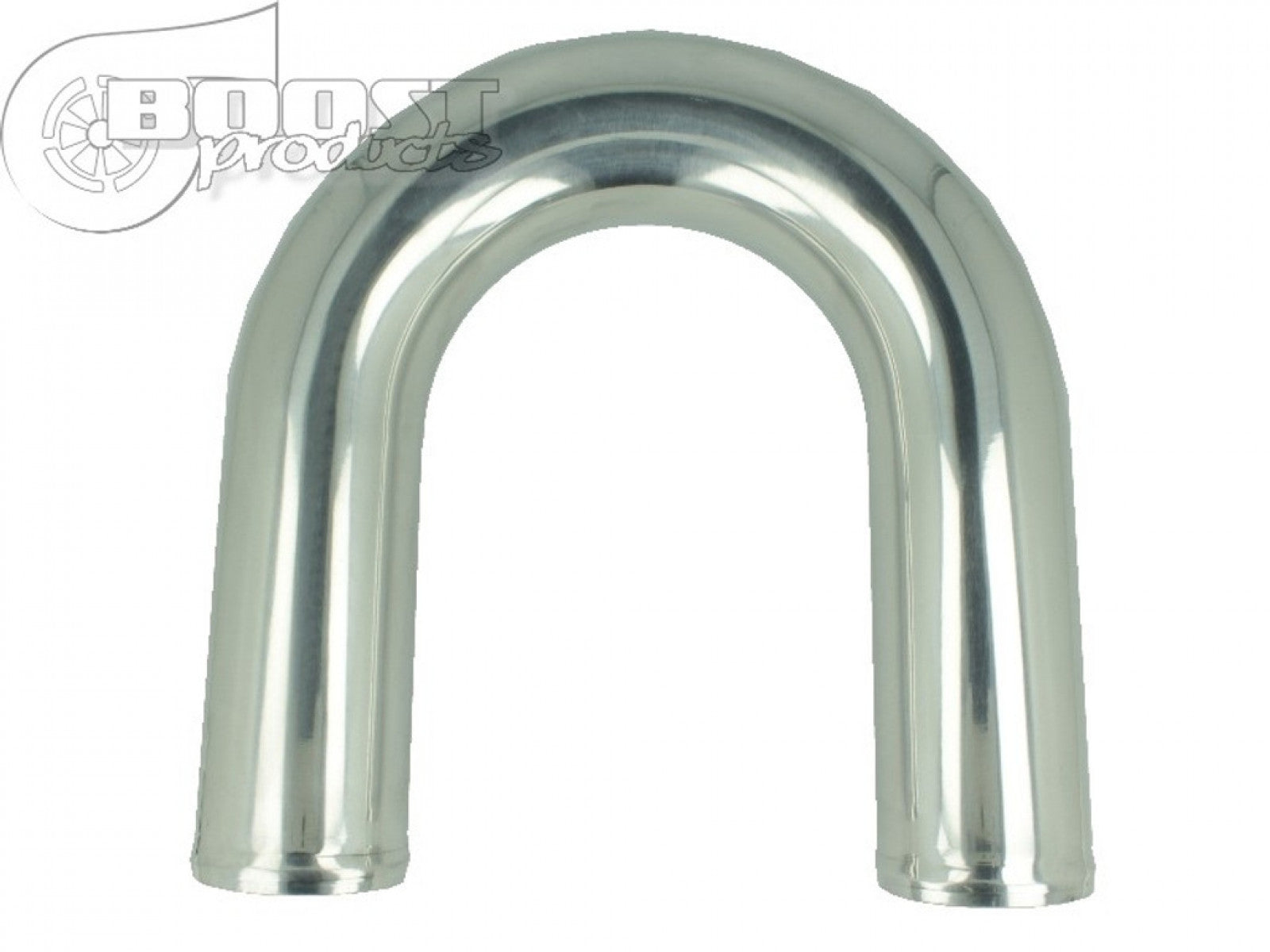 BOOST Products Aluminum Elbow 180 Degrees with 80mm (3-1/8") OD, Mandrel Bent, Polished