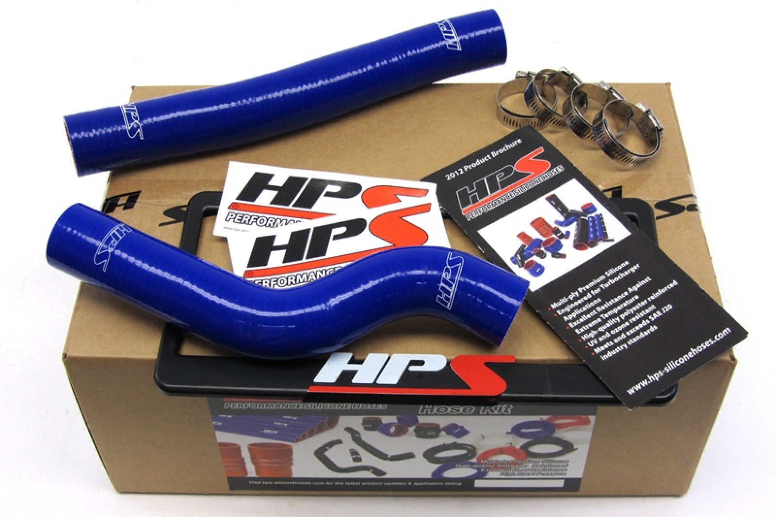 HPS Blue Reinforced Silicone Radiator Hose Kit Coolant for Hyundai 10-12 Genesis Coupe 2.0T Turbo