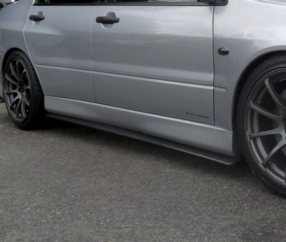 JDC Carbon Fiber Side Skirt Extensions (2003-2006 Mitsubishi Lancer Evolution) - JD Customs U.S.A