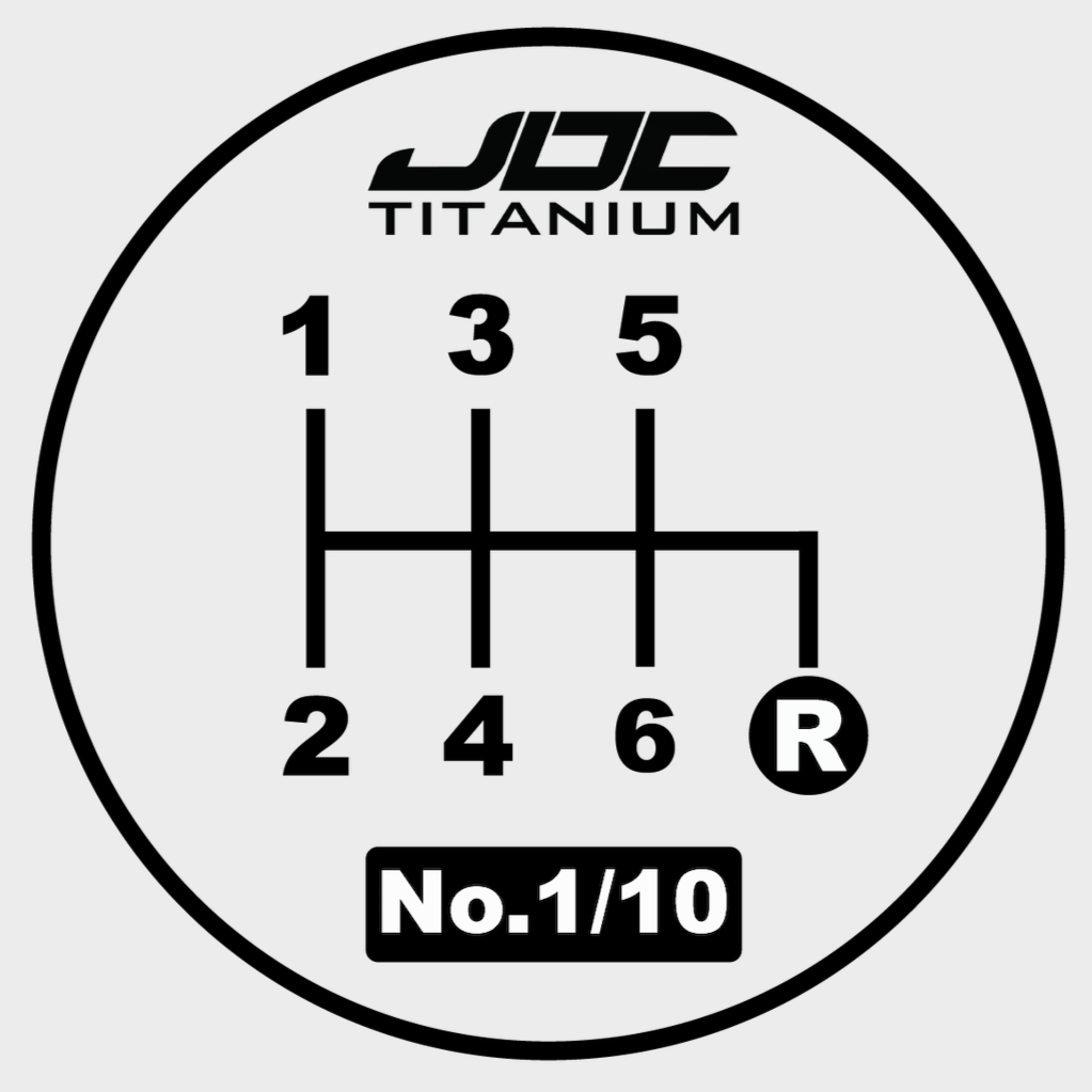 Perilla de cambio tipo pistón Timascus de edición especial JDC (universal)