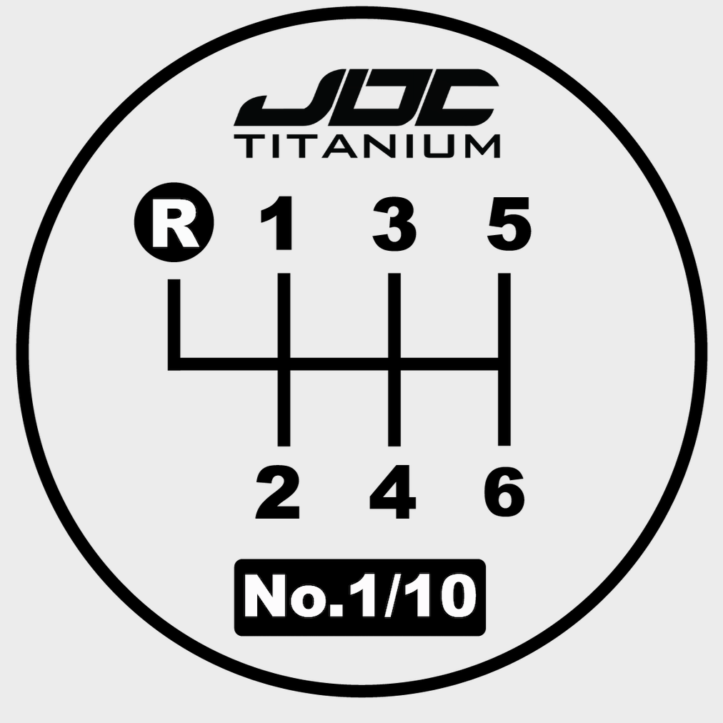 Perilla de cambio tipo pistón Timascus de edición especial JDC (universal)