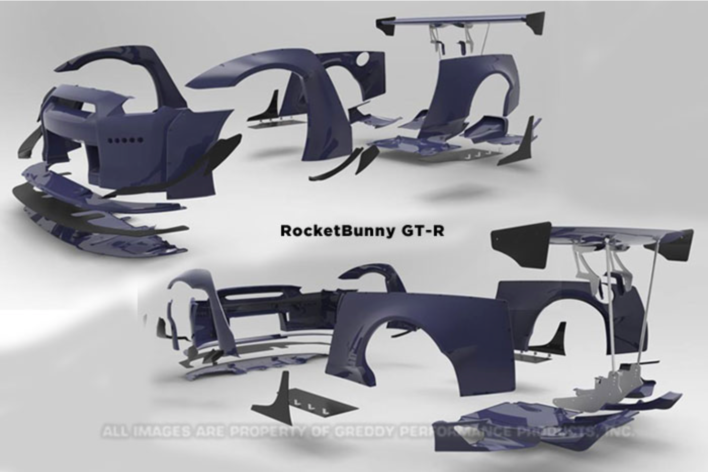 GReddy Full Rocket Bunny Wide-Body Aero Kit w/ Wing (09+ GT-R R35) - JD Customs U.S.A