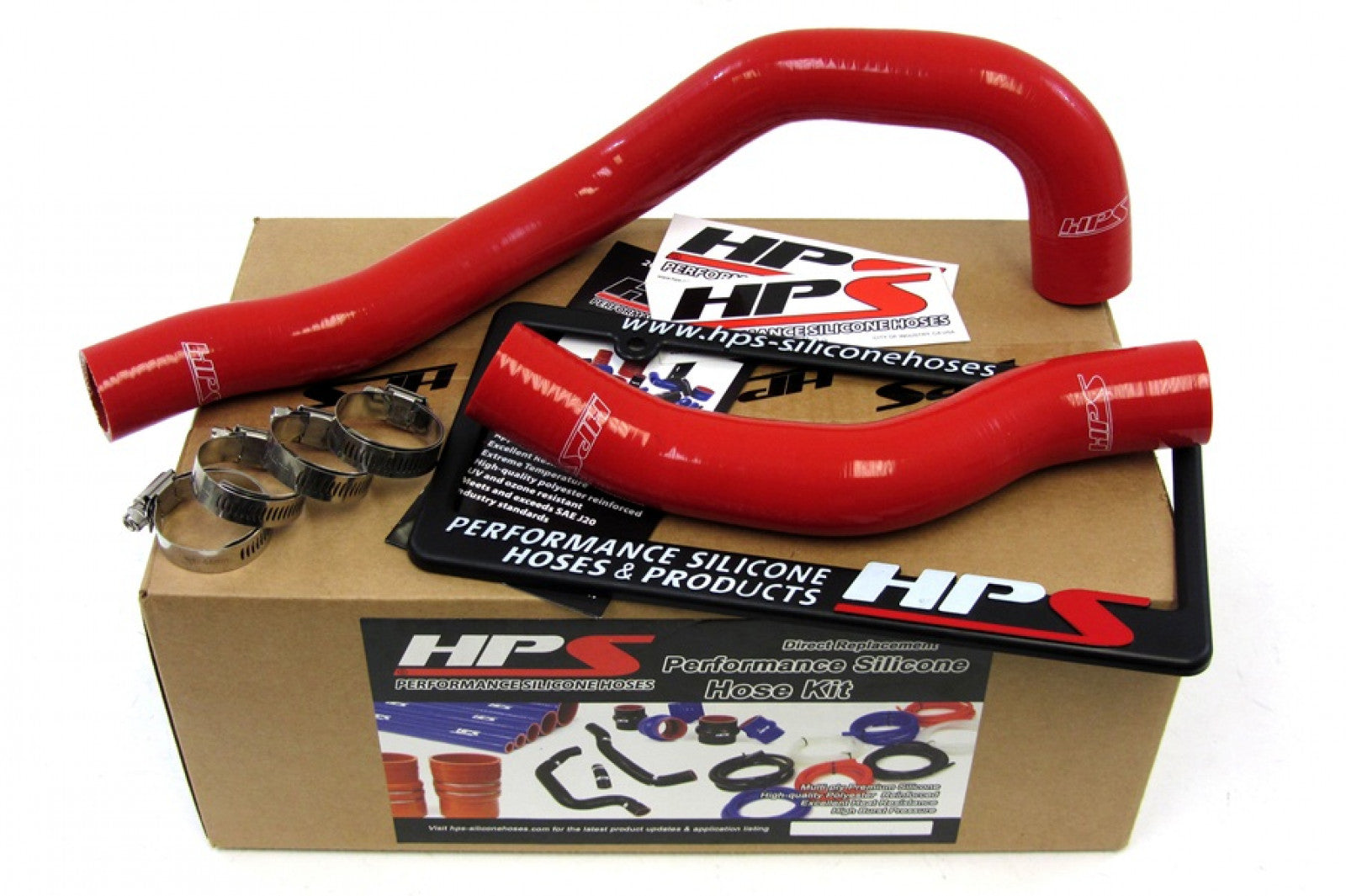 Kit de manguera de radiador de silicona reforzada roja HPS, refrigerante para Toyota 93-98 Supra Non Turbo 2JZGE