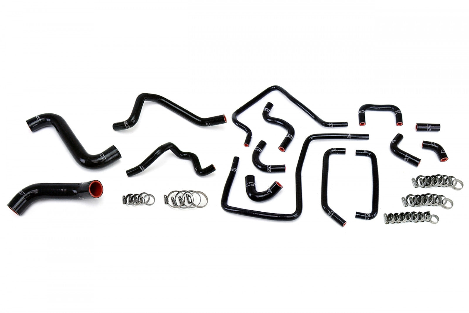 HPS Kit de refrigerante para radiador, calentador y manguera auxiliar de silicona reforzada negra para Subaru 2005 Impreza WRX 2.0L Turbo