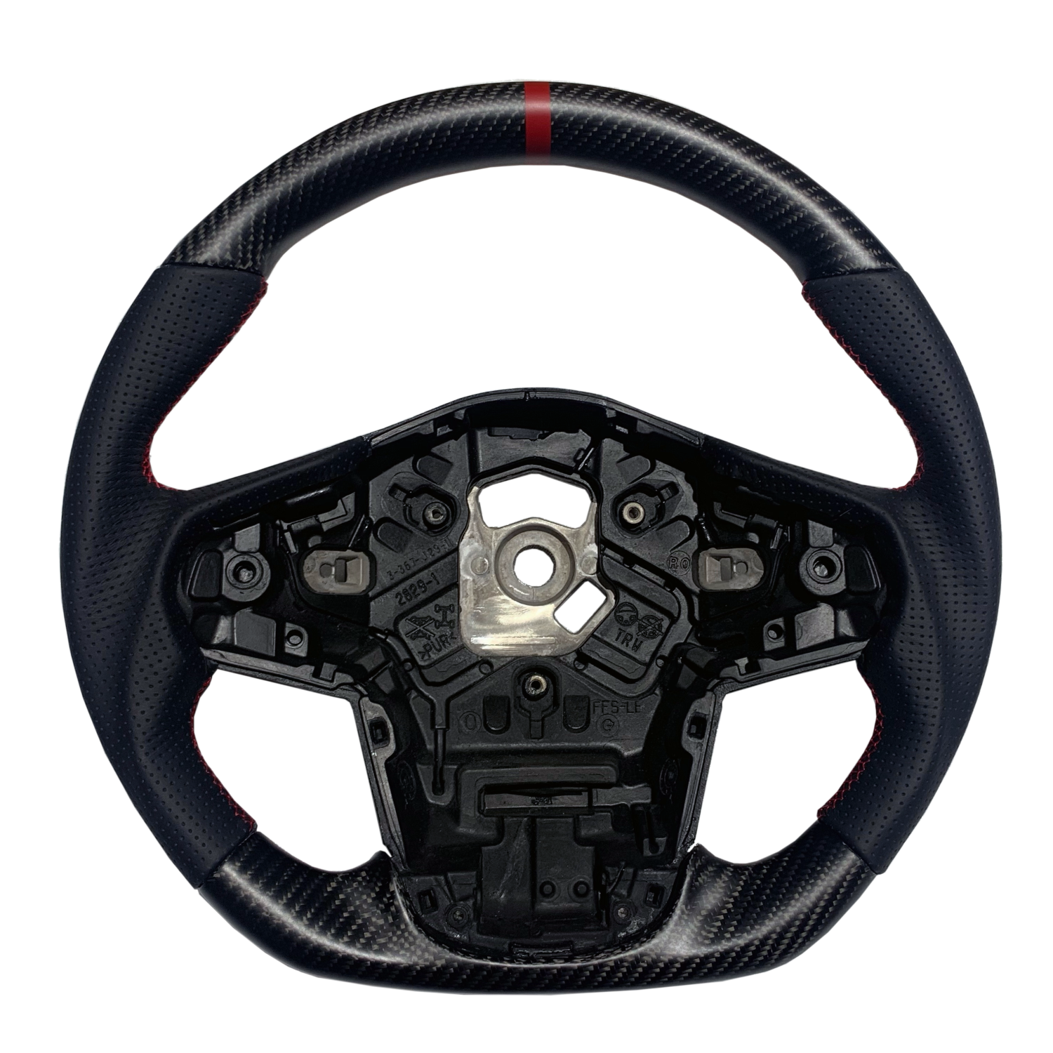 Rexpeed Carbon Fiber & Black Leather Steering Wheel (MK5 Supra)