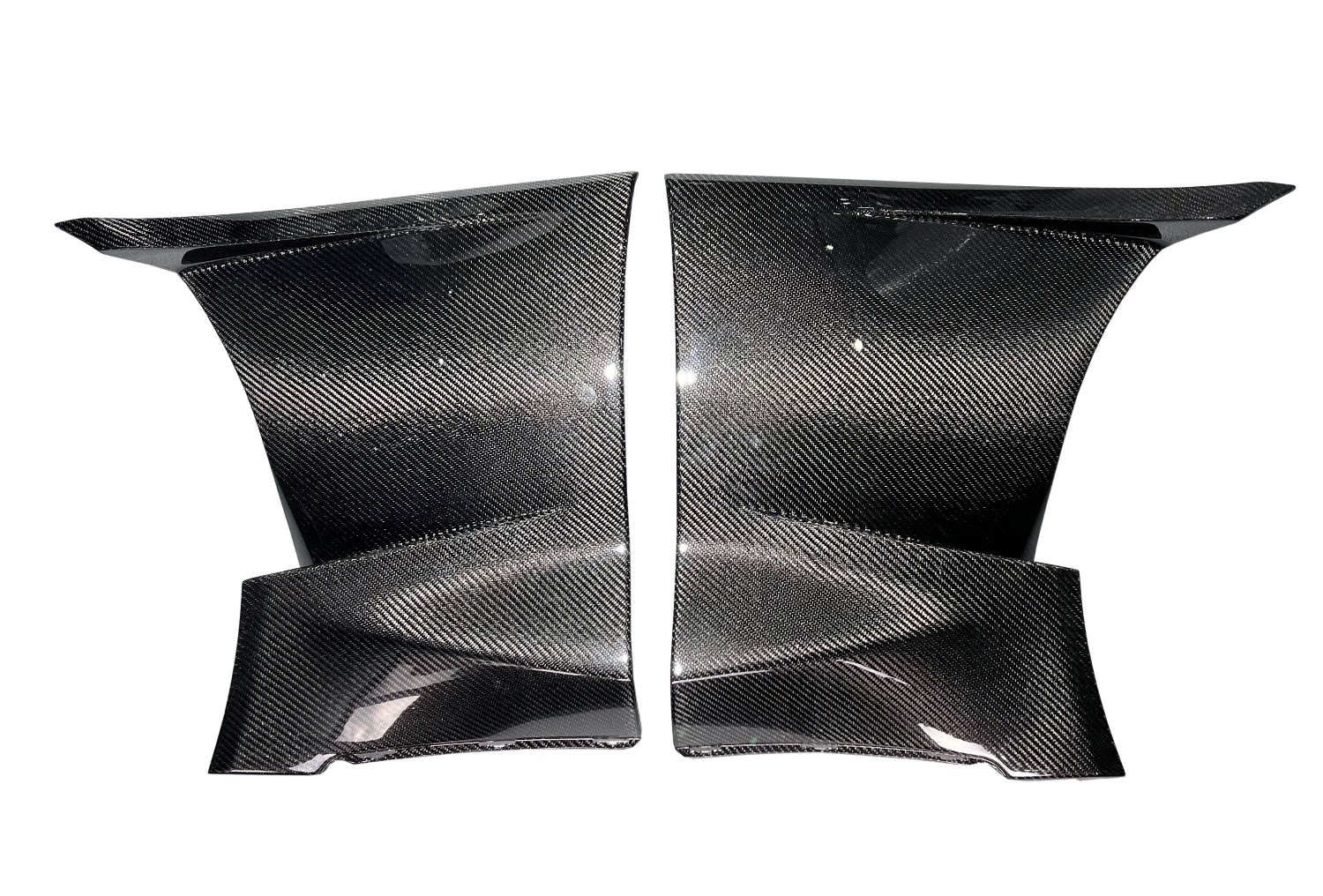 Paneles de conductos del guardabarros delantero de fibra de carbono Rexpeed V6 (MK5 Supra)