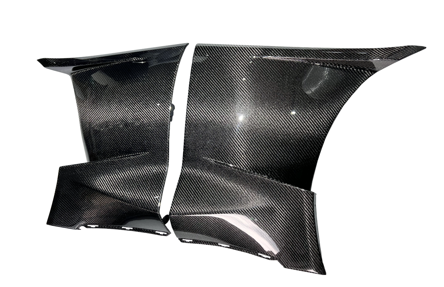 Paneles de conductos de guardabarros delanteros de fibra de carbono forjado Rexpeed V6 (MK5 Supra)