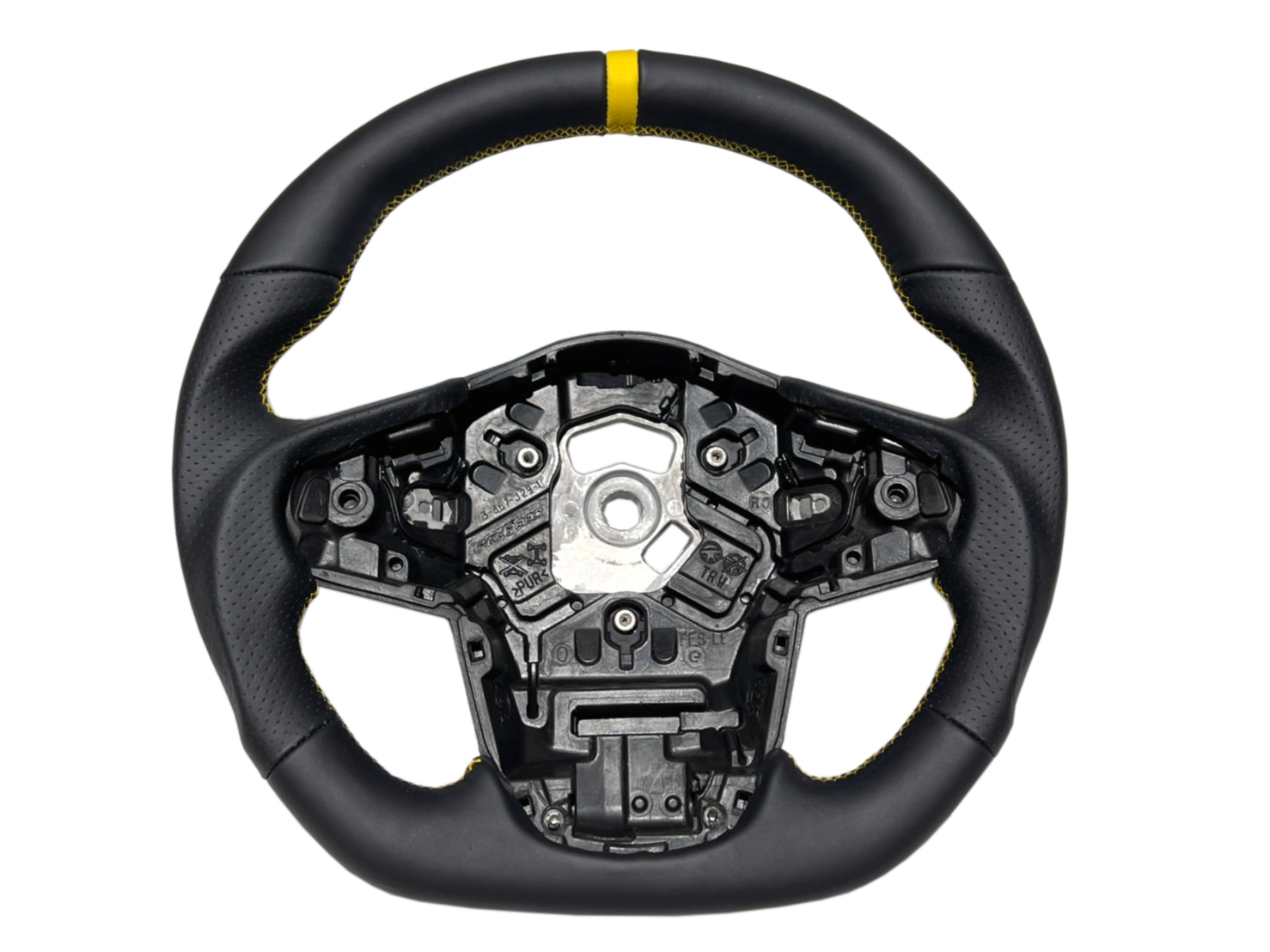 Rexpeed Black Leather Steering Wheel (MK5 Supra)