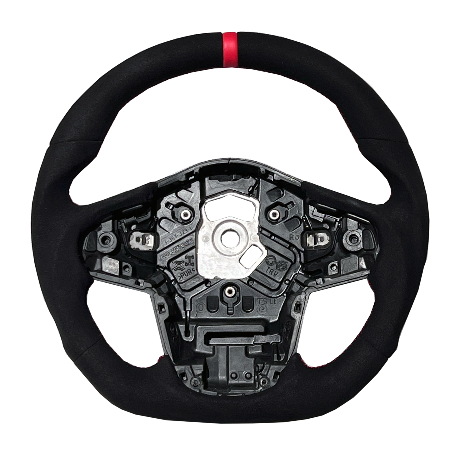 Rexpeed Black Suede Steering Wheel (MK5 Supra)