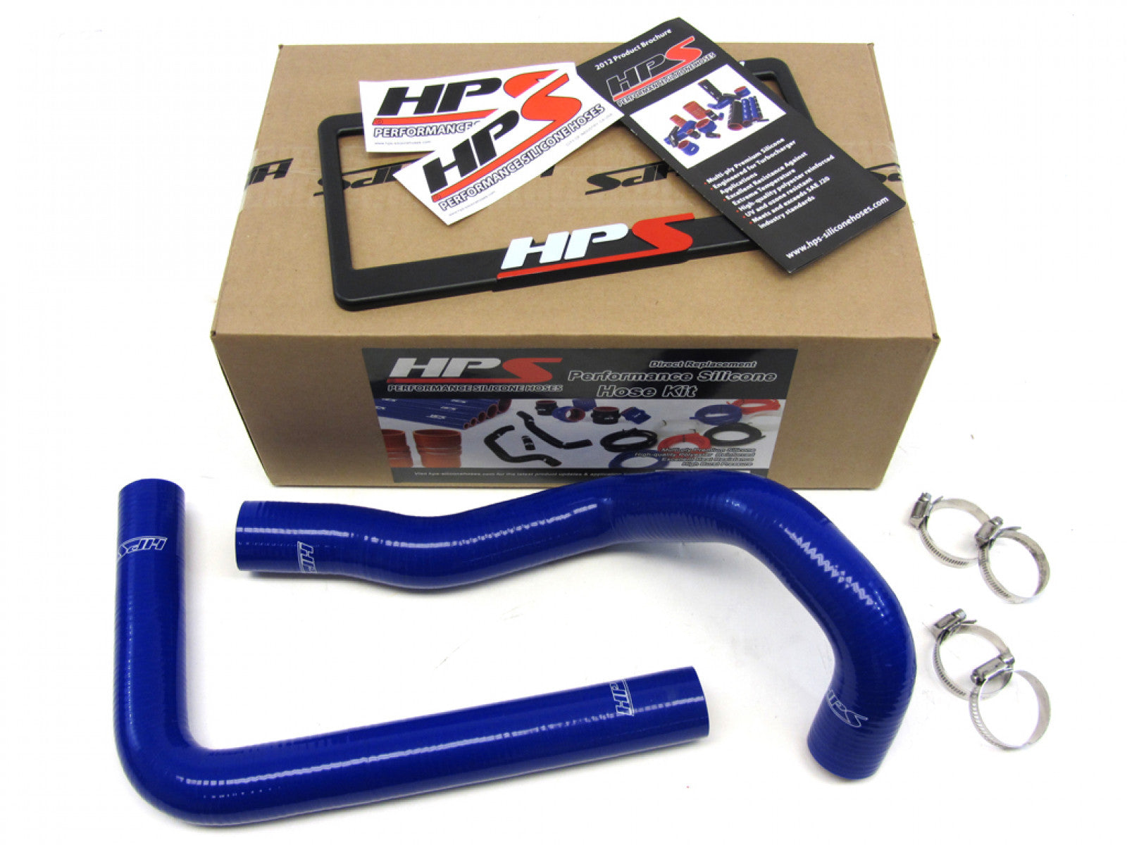 HPS Toyota SC300 Turbo y Supra Turbo Kit de manguera de radiador de silicona reforzada de alta temperatura refrigerante OEM reemplazo - Azul