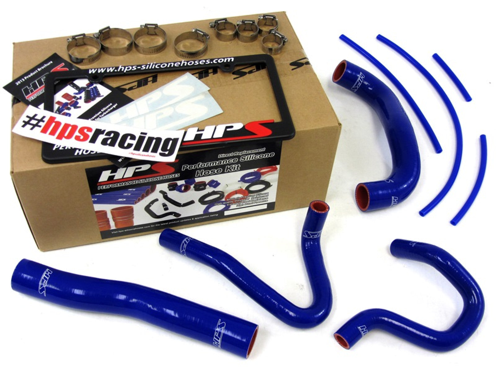 Kit de manguera de calentador de radiador de silicona azul reforzado HPS, refrigerante para Hyundai 13-14 Genesis Coupe 2,0 T Turbo 4Cyl