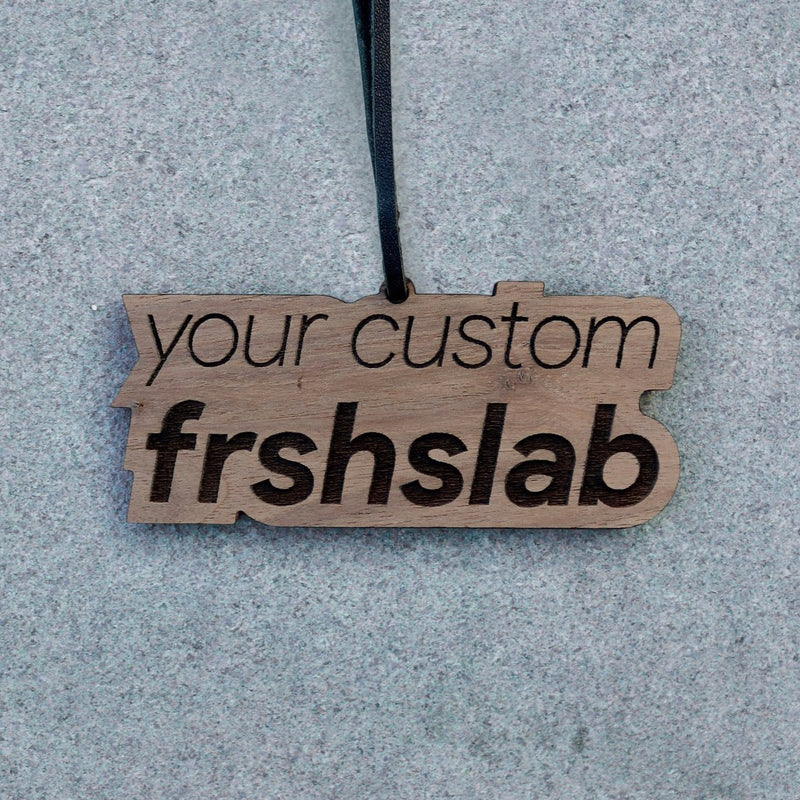 Frshslabs Re-Scentable Wooden Air Freshener (Custom)