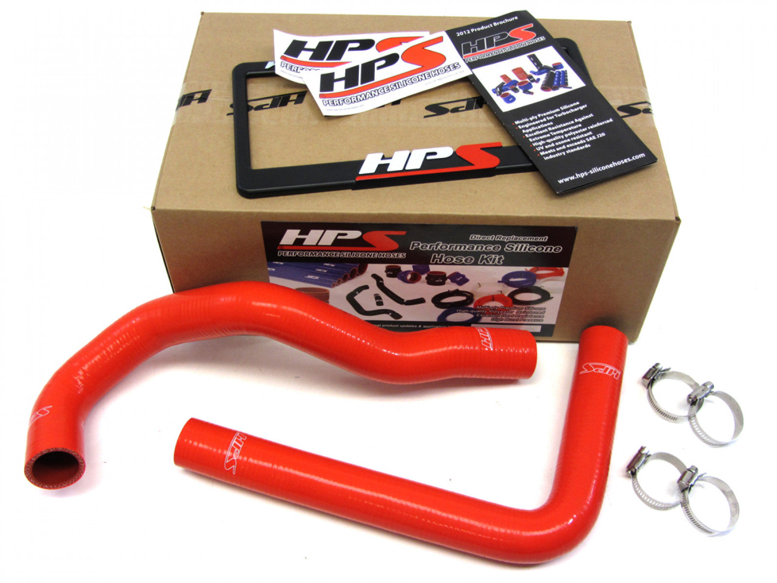 HPS Red Reinforced Silicone Radiator Hose Kit Coolant for Toyota 93-98 Supra w/ 1JZGTE 2JZGTE