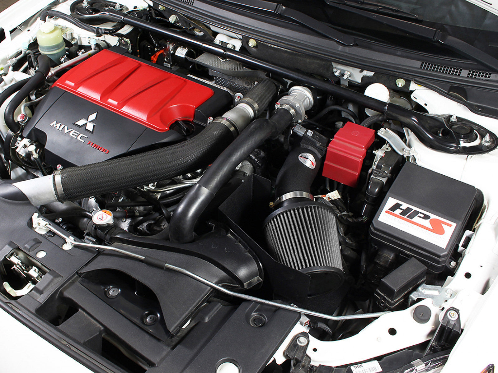 HPS Performance Black Cold Air Intake Kit for 08-15 Mitsubishi Lancer EVO X 2.0L