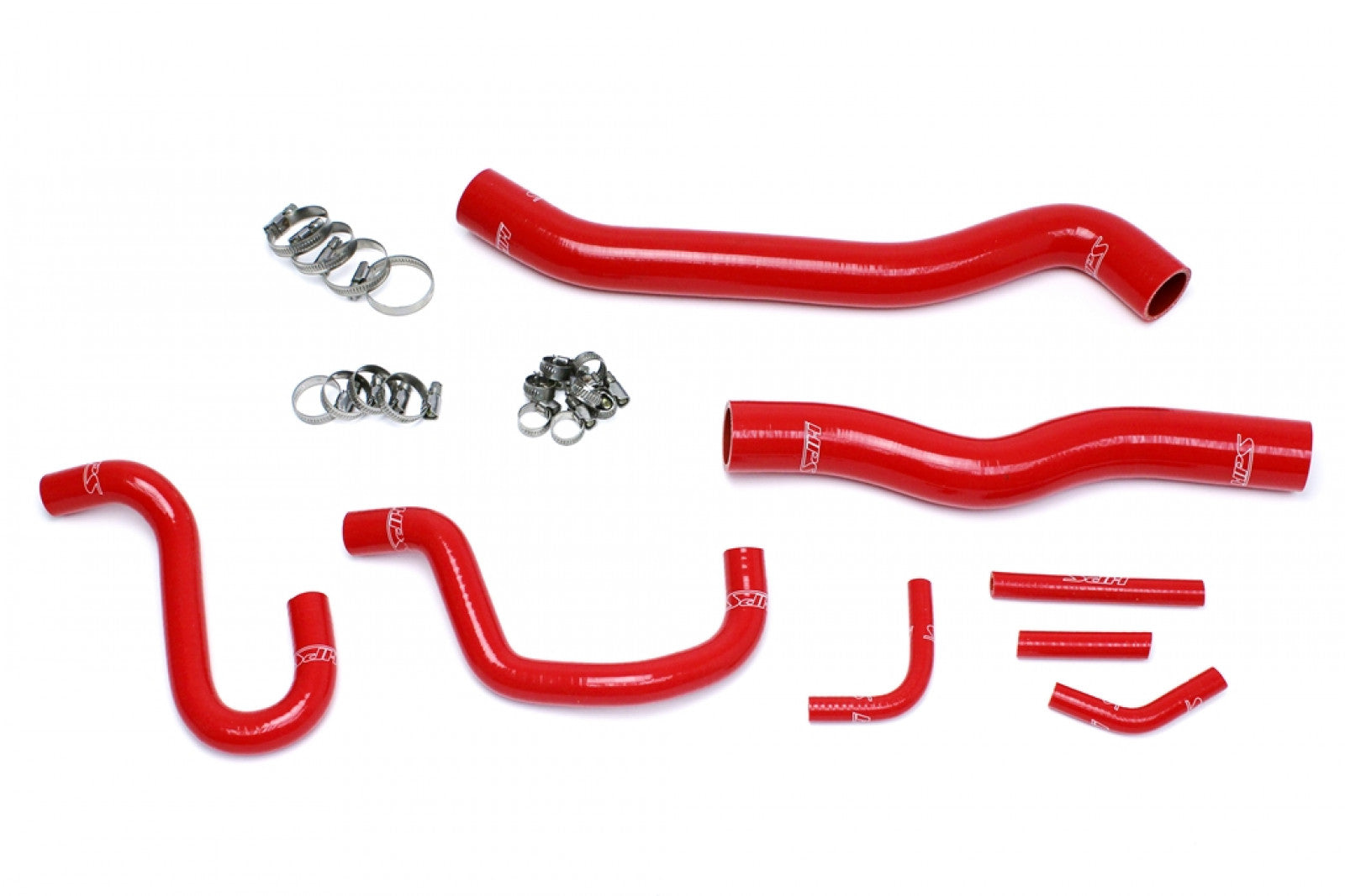 Kit de manguera de calentador de radiador de silicona roja reforzada HPS, refrigerante para Hyundai 12-16 Genesis Coupe 3.8L V6 con volante a la izquierda