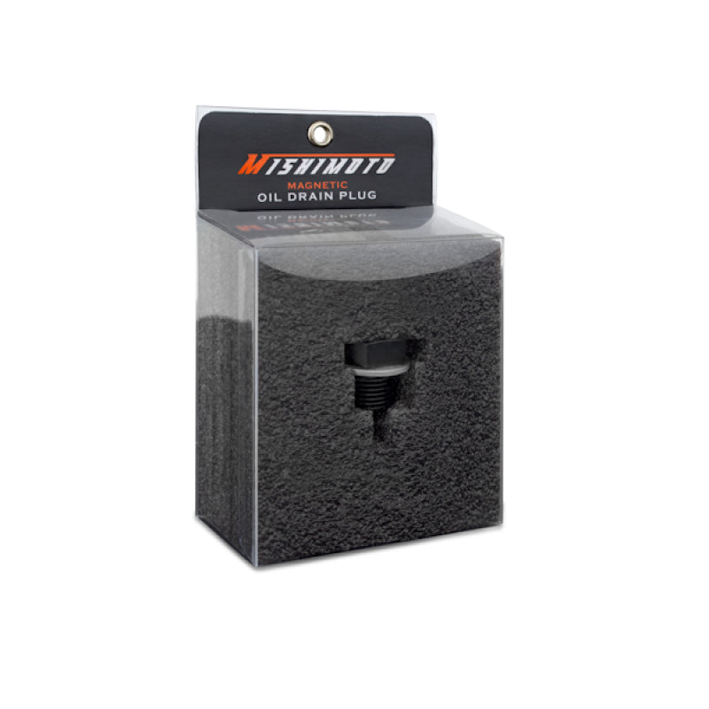 Tapón magnético de drenaje de aceite Mishimoto M14 x 1,5 negro (Mitsubishi/Honda)