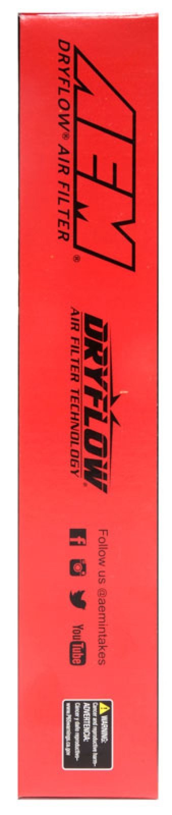 AEM DryFlow Air Filter (17 - 20 Subaru BRZ) - AEM Induction