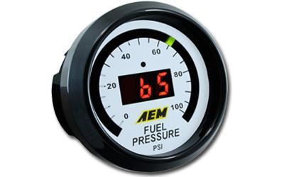 Medidores digitales de presión de aceite/combustible AEM 0-100 PSI 