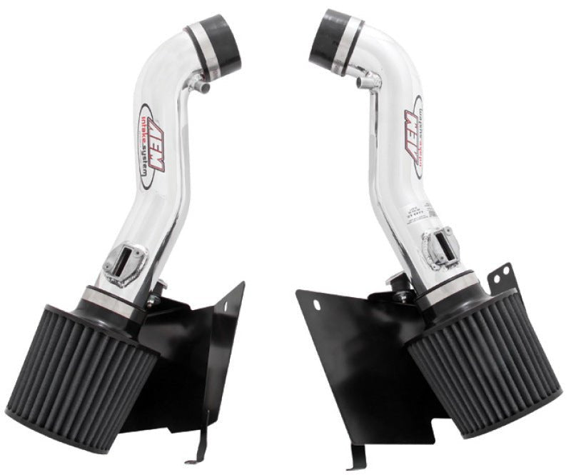 AEM Polished Dual Inlet Cold Air Intakes w/ Heat Sheilds (Nissan 350Z) - AEM Induction