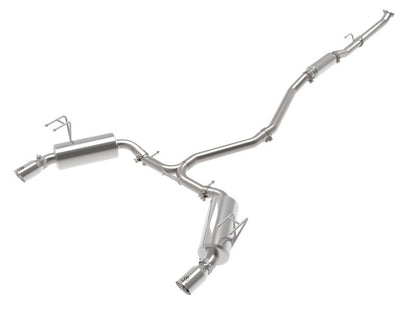 aFe Power Takeda Stainless Steel Cat - Back Exhaust System (22+ Honda Civic) - aFe