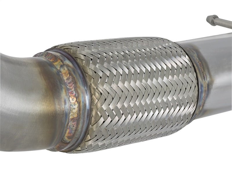 aFe Twisted Steel 3in Rear Down - Pipe/Mid Pipe (17+ Civic Type R) - aFe