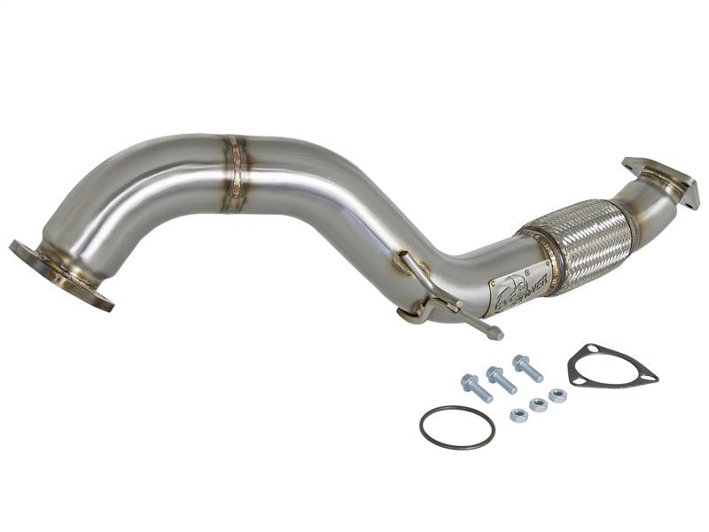 aFe Twisted Steel 3in Rear Down - Pipe/Mid Pipe (17+ Civic Type R) - aFe