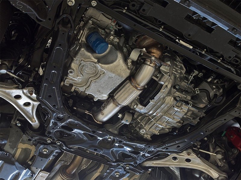 aFe Twisted Steel 3in Rear Down - Pipe/Mid Pipe (17+ Civic Type R) - aFe