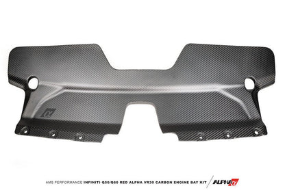 AMS Performance Alpha Matte Carbon Front Duct (Infiniti Q60/Q50) - AMS