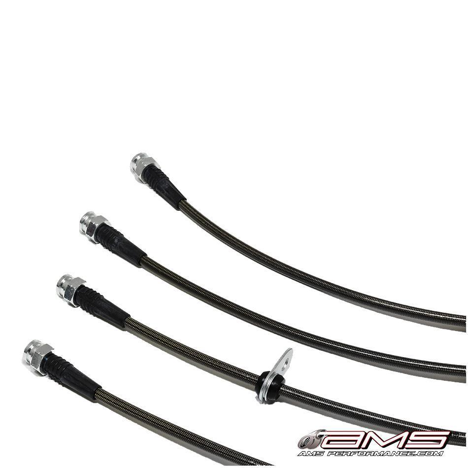 AMS Performance Braided Stainless Steel Brake Lines (Evo X) - AMS