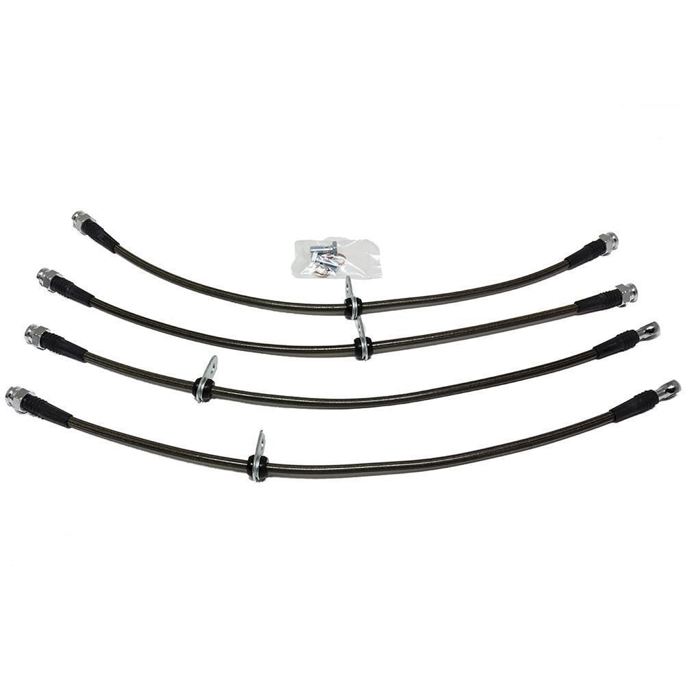 AMS Performance Braided Stainless Steel Brake Lines (Evo X) - AMS