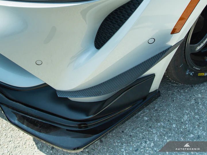 AutoTecknic Front Bumper Dry Carbon Canard Set (MK5 Supra) - Autotecknic