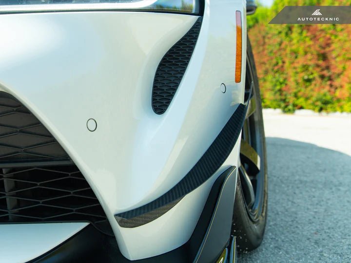 AutoTecknic Front Bumper Dry Carbon Canard Set (MK5 Supra) - Autotecknic