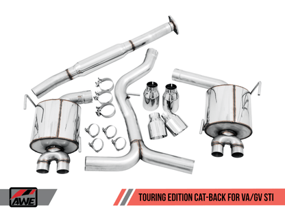 AWE Touring Edition Cat - Back Exhaust (11 - 14 WRX / 11 - 21 STi) - AWE Tuning