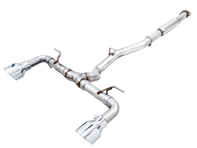 AWE Track Edition Cat - Back Exhaust - Chrome Silver Tips (BRZ/GR86/FRS/86) - AWE Tuning