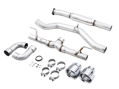 AWE Track Edition Cat - Back Exhaust - Chrome Silver Tips (BRZ/GR86/FRS/86) - AWE Tuning