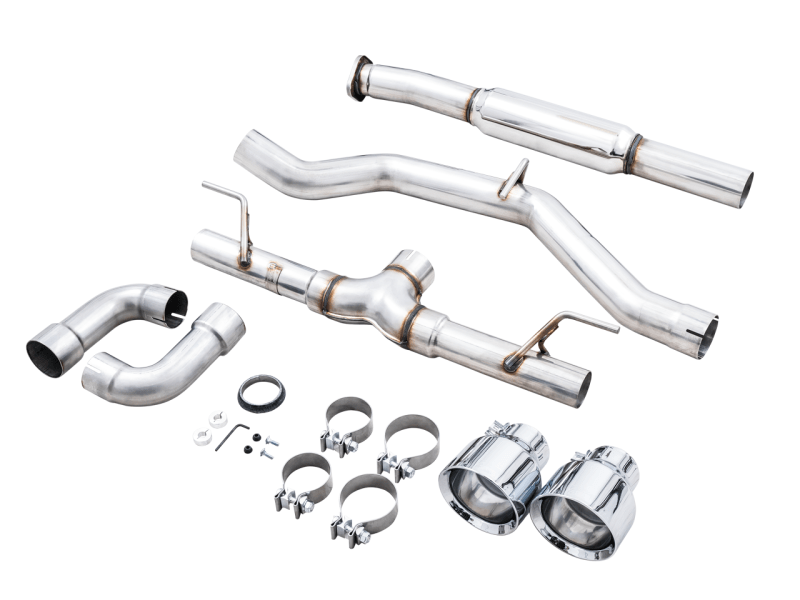 AWE Track Edition Cat - Back Exhaust - Chrome Silver Tips (BRZ/GR86/FRS/86) - AWE Tuning