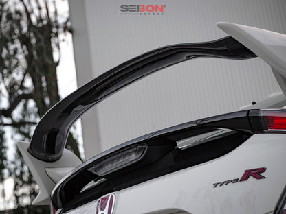 Seibon OE Carbon Fiber Rear Center Spoiler (17+ Civic Type - R) - Seibon