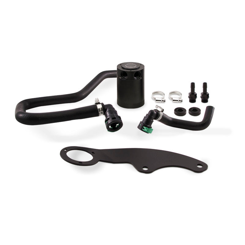 Mishimoto Baffled Oil Catch Can Kit - Black (11-14 Ford Mustang GT)