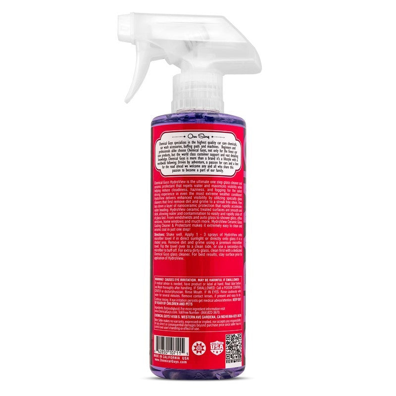 Chemical Guys HydroView Ceramic Glass Cleaner & Coating - 16oz (P6)