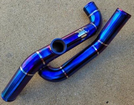 BSF Titanium Upper Intercooler Piping (Evo 8/9) - BSFab