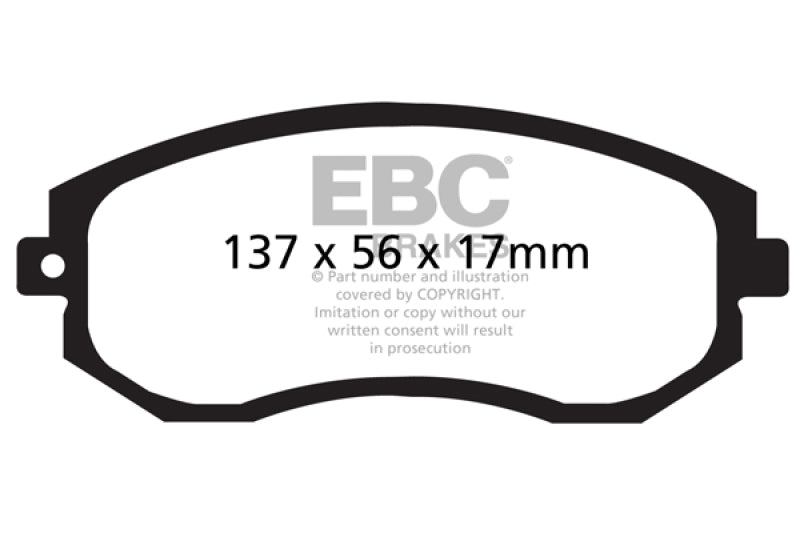 EBC Yellowstuff Front Brake Pads (BRZ/FR-S/86/WRX/STi)