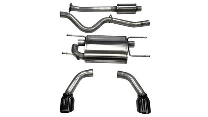Corsa Black Tip Sport Cat - Back Exhaust (13 - 21 FRS/BRZ/86) - CORSA Performance
