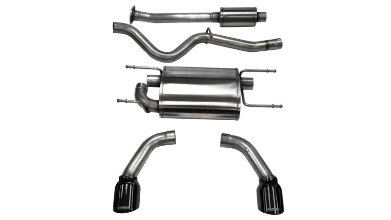 Corsa Black Tip Sport Cat - Back Exhaust (13 - 21 FRS/BRZ/86) - CORSA Performance