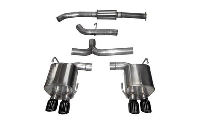 Corsa Sport Catback Exhaust Black Quad 3.5" Tips (15 - 21 Subaru WRX/STI) - CORSA Performance