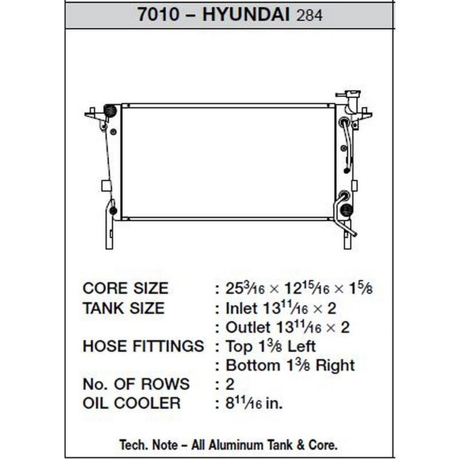 CSF 10 - 12 Hyundai Genesis 2.0 Turbo Aluminum Radiator - CSF