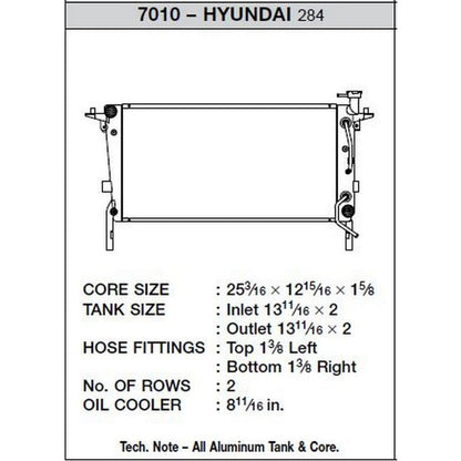 CSF 10 - 12 Hyundai Genesis 2.0 Turbo Aluminum Radiator - CSF