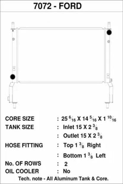 CSF Ecoboost Radiator (15+ Ford Mustang) - CSF