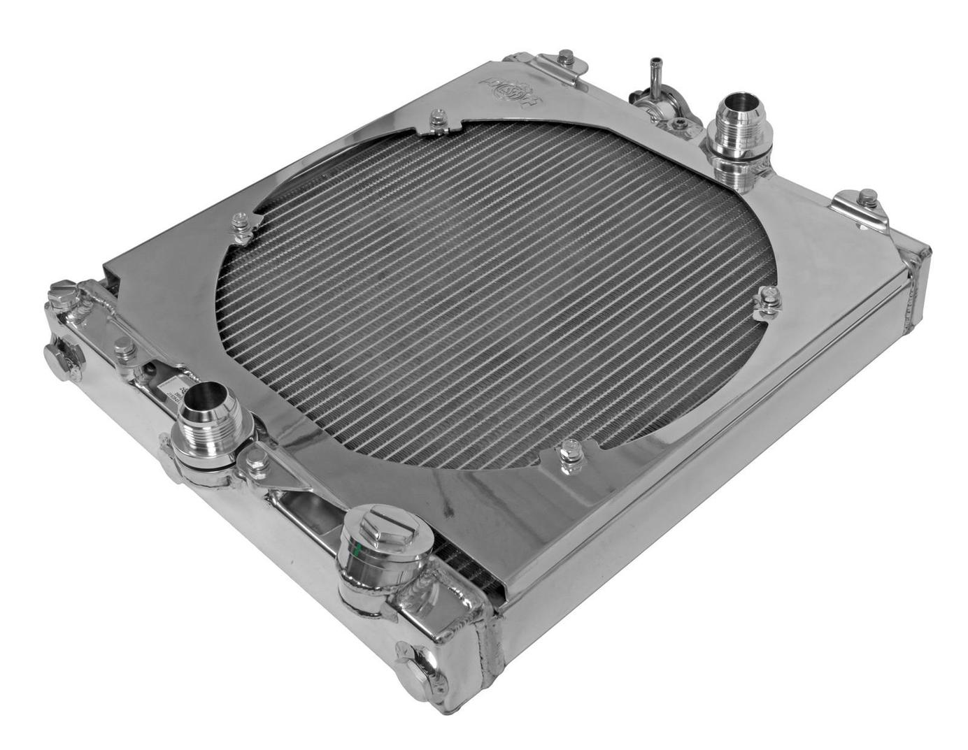 CSF Half Radiator with Fan & Shroud (Evo 8/9/Universal) - CSF