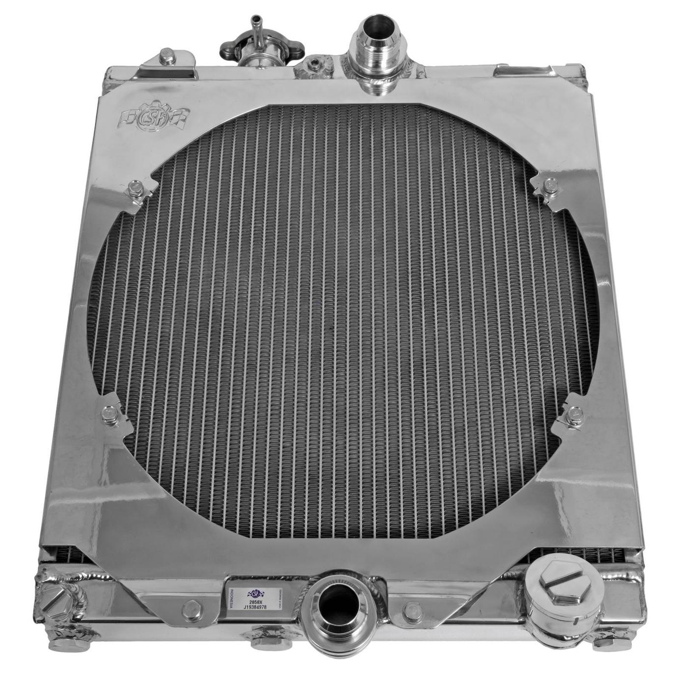 CSF Half Radiator with Fan & Shroud (Evo 8/9/Universal) - CSF