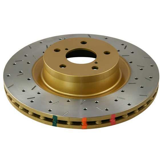 DBA HD Series 4000XS Single Drilled/Slotted Front Brake Rotor (Evo 8/9)